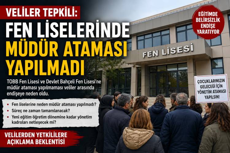 VELİLER TEPKİLİ: FEN LİSELERİNDE MÜDÜR ATAMASI YAPILMADI